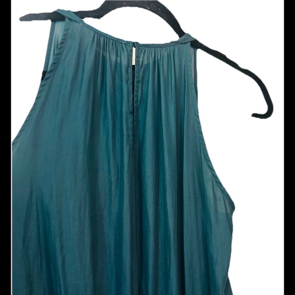 Teal Sleeveless Dress - Picture 1 of 6